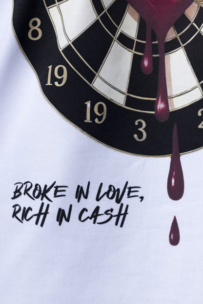 Darts Board White Tee