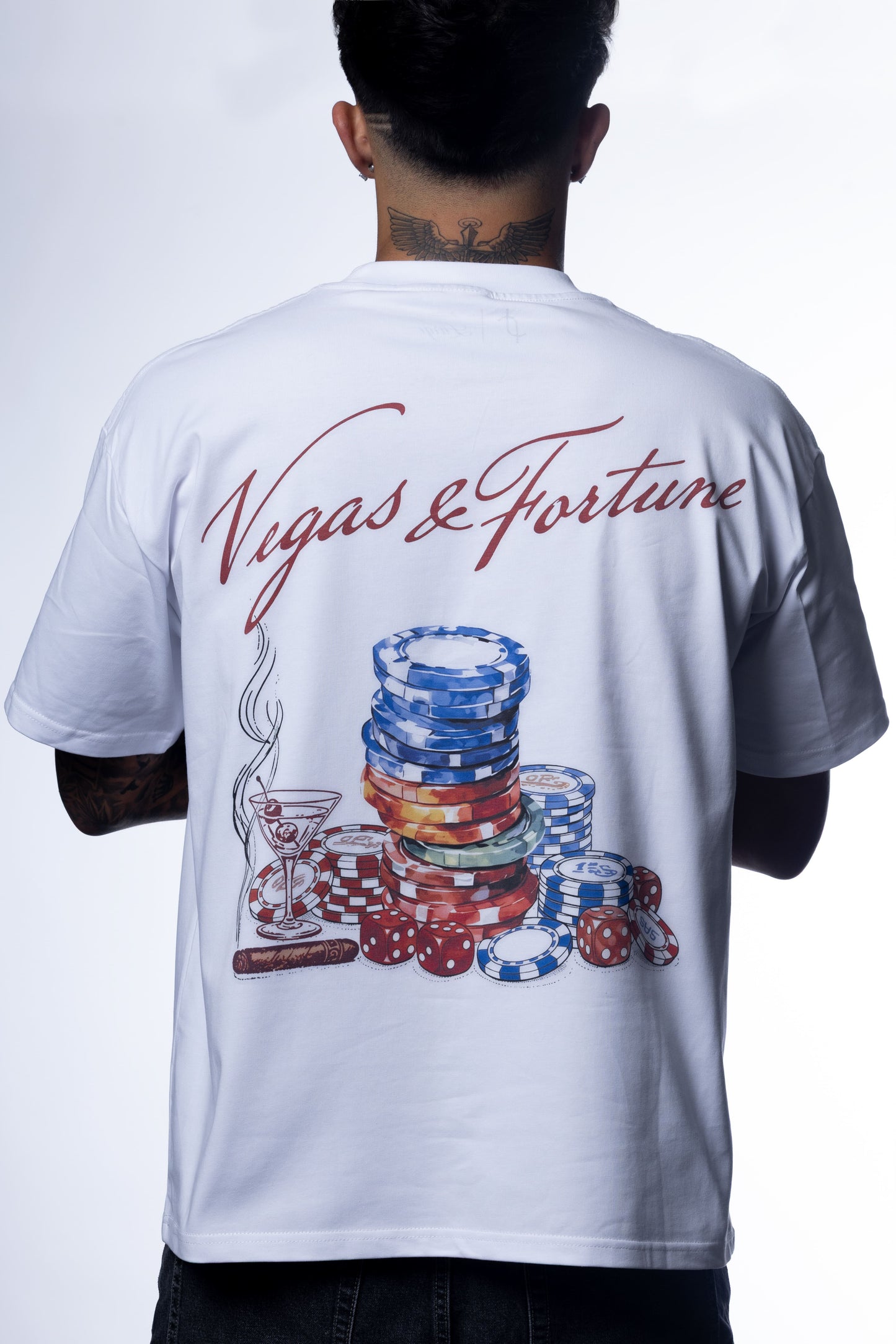 Lucky Chips White Tee