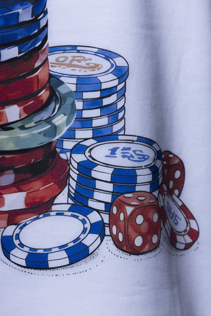 Lucky Chips White Tee