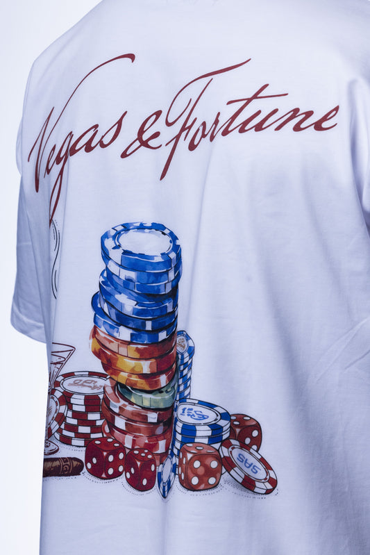 Lucky Chips White Tee