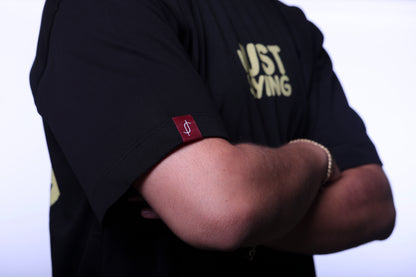 Just Saying - Basic Black Oversize Tee