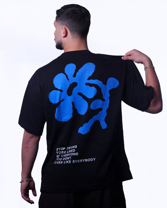 Be Liked - Black Oversize Tee